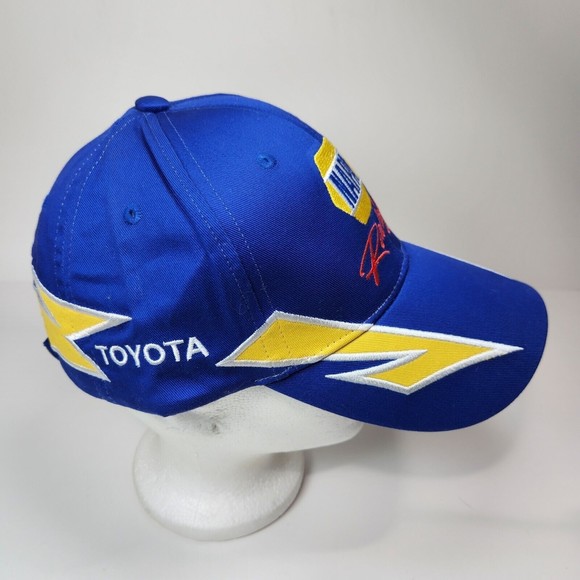 Men's NAPA Racing Cap Hat Michael Waltrip Blue Yellow Adjustable 100% Cotton New - Picture 3 of 6